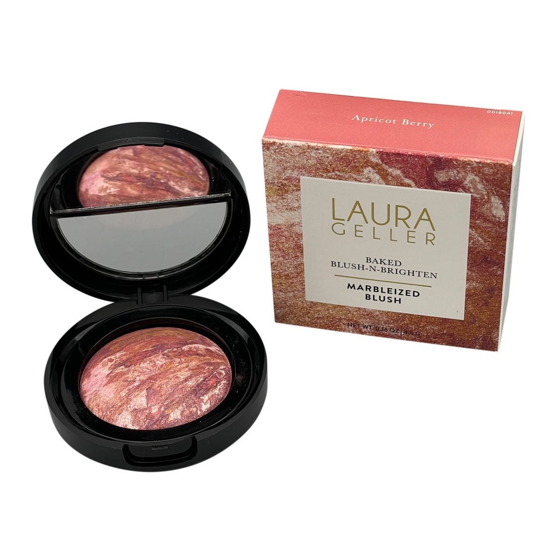 Baked Blush-n-Brighten Marbleized Blush, Apricot Berry