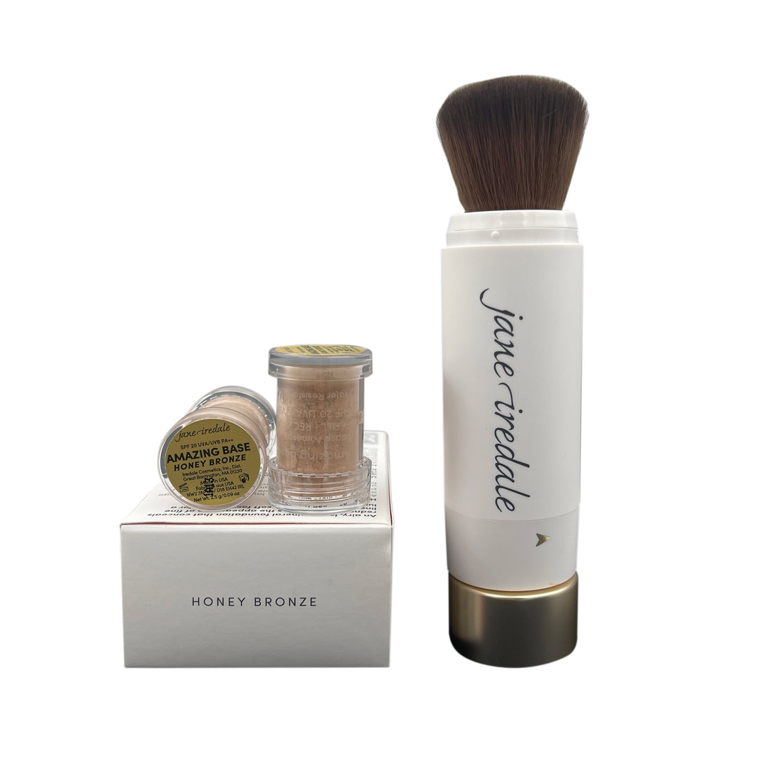 Amazing Base Loose Mineral Powder, Refillable Brush SPF20, Honey Bronze